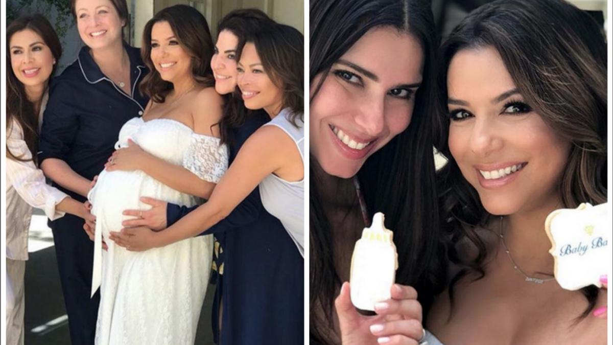 eva longoria inconjurata de celebritati la baby shower viitoarea mamica emotionata de o surpriza