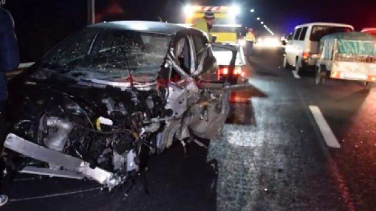 carambol intre cinci masini pe un drum national din dambovita sunt mai multe victime
