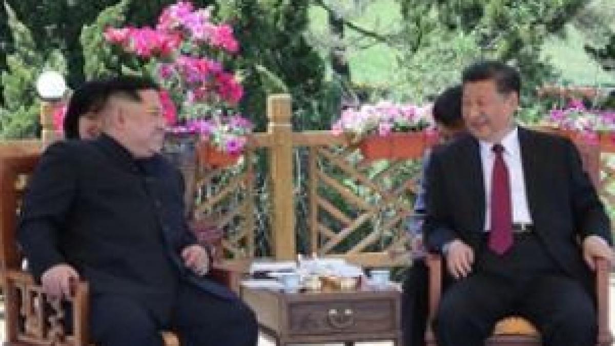 liderul coreei de nord kim jong un a facut o vizita supriza in china