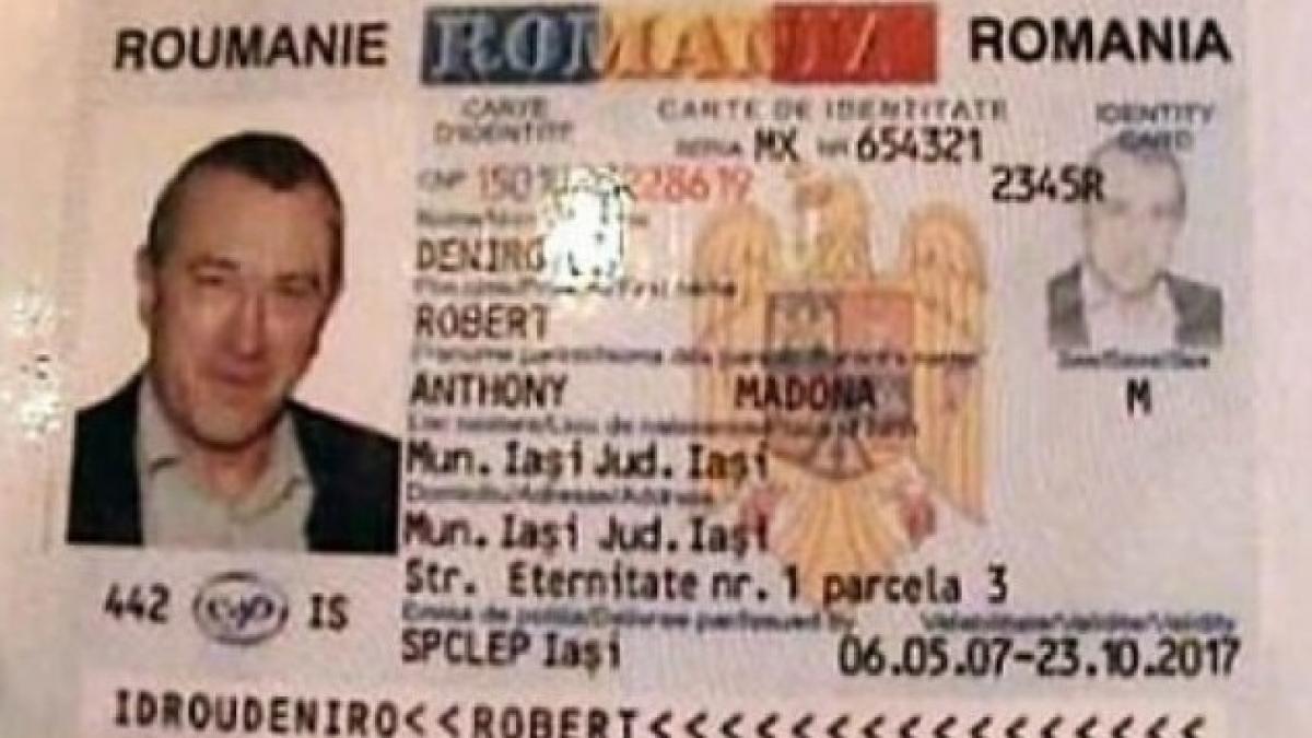 un barbat din iasi a falsificat buletinul lui robert de niro cum a fost pedepsit foto