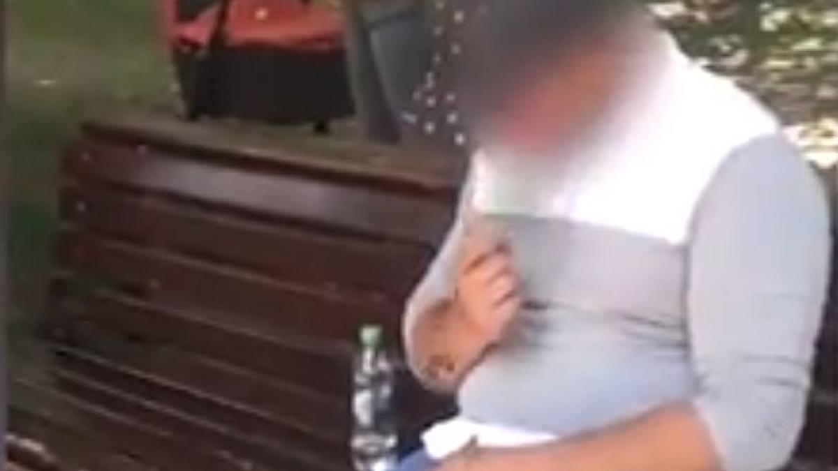 scene socante in cluj un barbat a fost surprins drogat in parc printre copii video