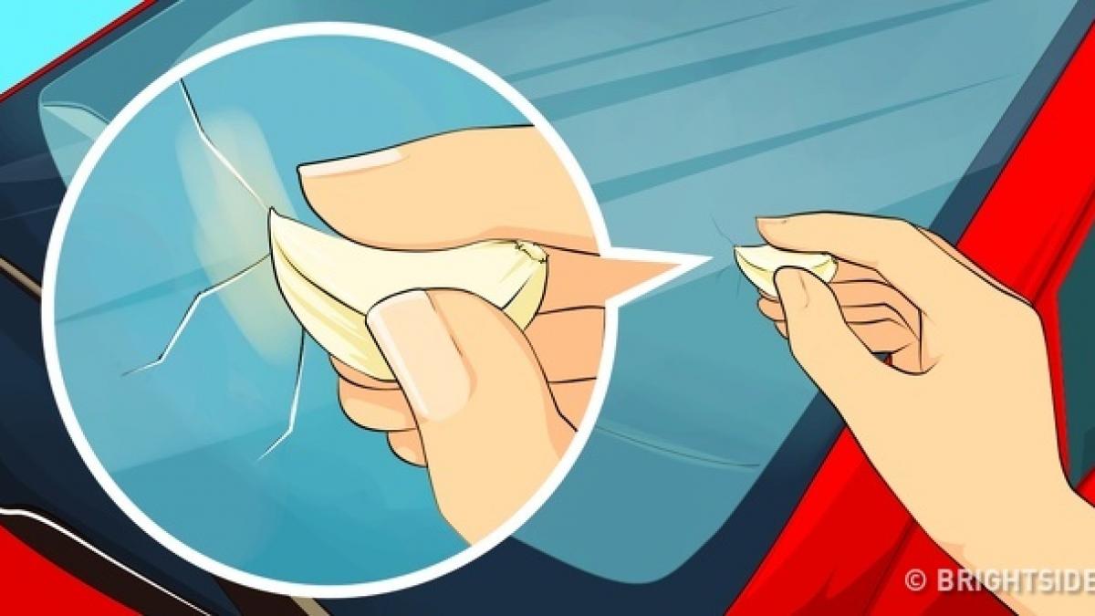 a inceput sa frece parbrizul cu un catel de usturoi vei incerca si tu imediat