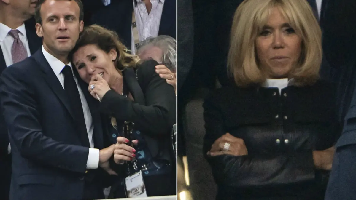 emmanuel macron a consolat o suportera chiar sub ochii sotiei sale reactia geniala a lui brigitte
