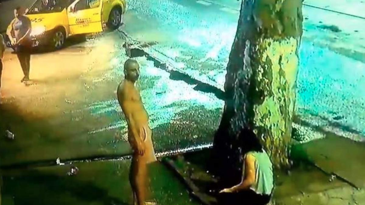 scene socante in centrul capitalei femeie batuta cu bestialitate de propriul fiu video cu un