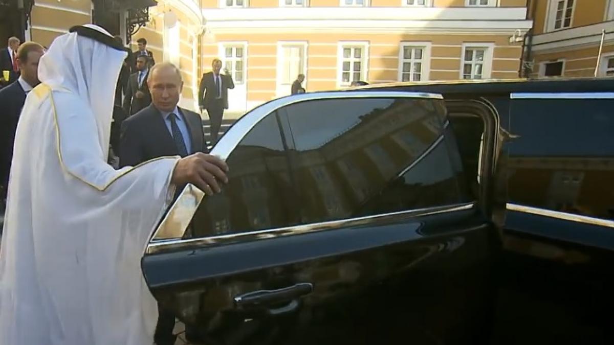 vladimir putin a invitat un print arab la o plimbare cu masina detaliile uluitoare surprinse in