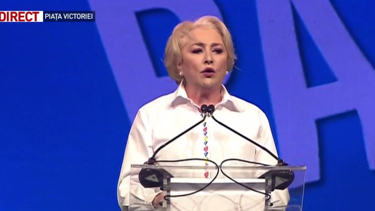 viorica dancila la mitingul psd rezultatul voturilor romanilor trebuie respectat