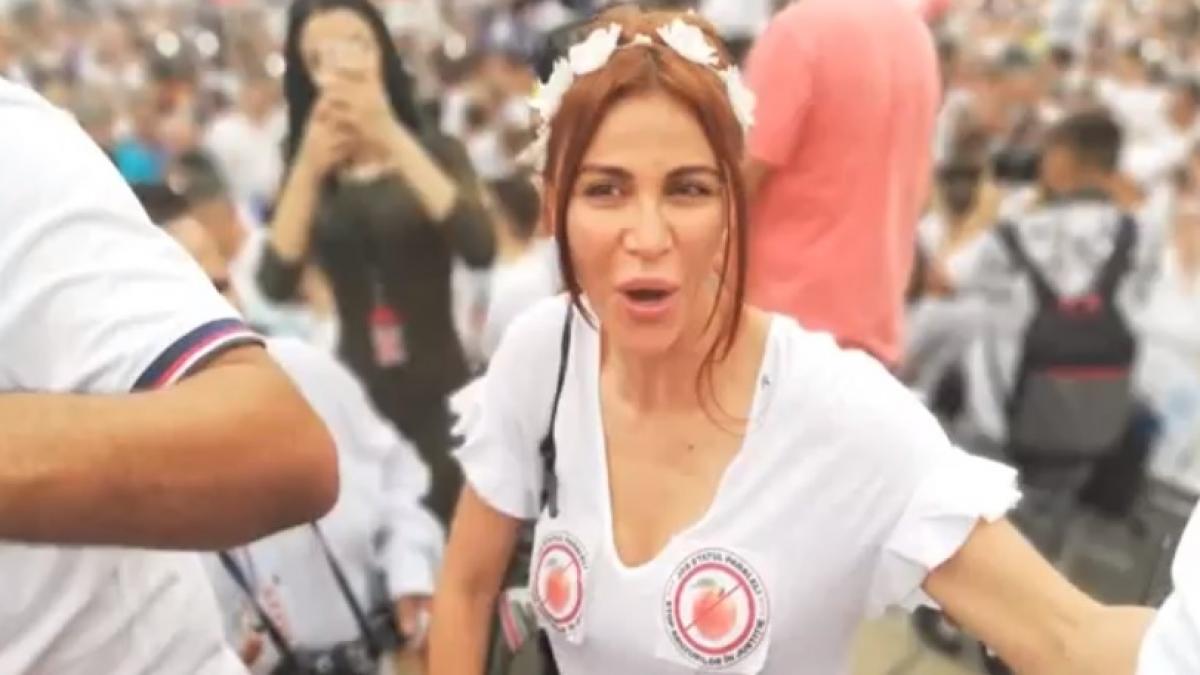 andreea cosma mesaj inedit pentru procurorul portocala la mitingul psd