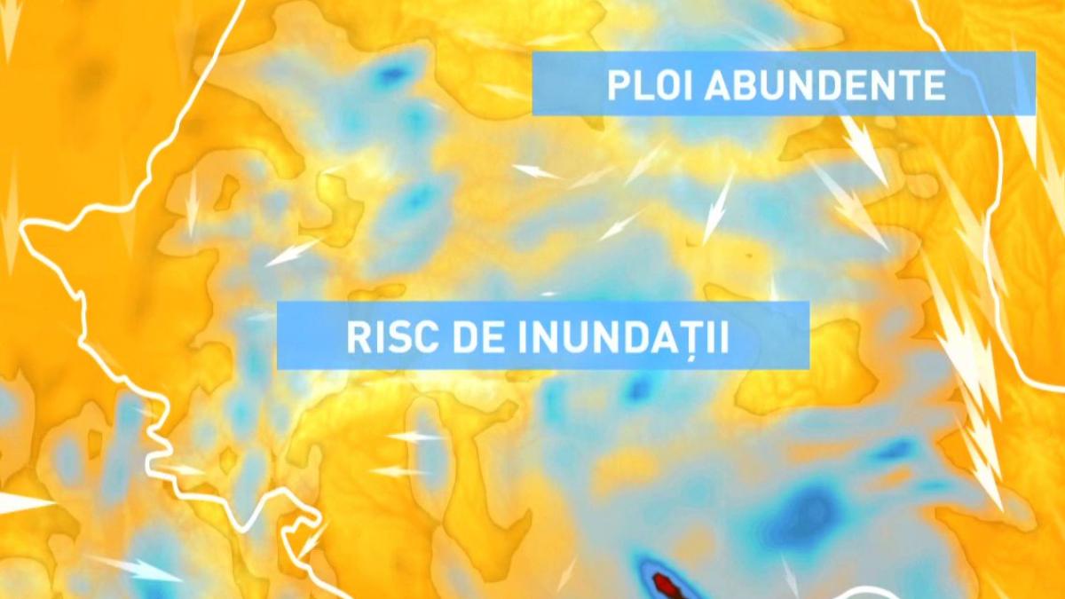 prognoza meteo ploi torentiale si fenomene extreme in mai multe zone ale tarii