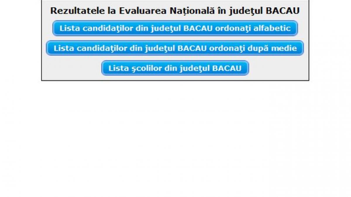 notele la evaluarea nationala 2018 ce note au luat elevii din bacau