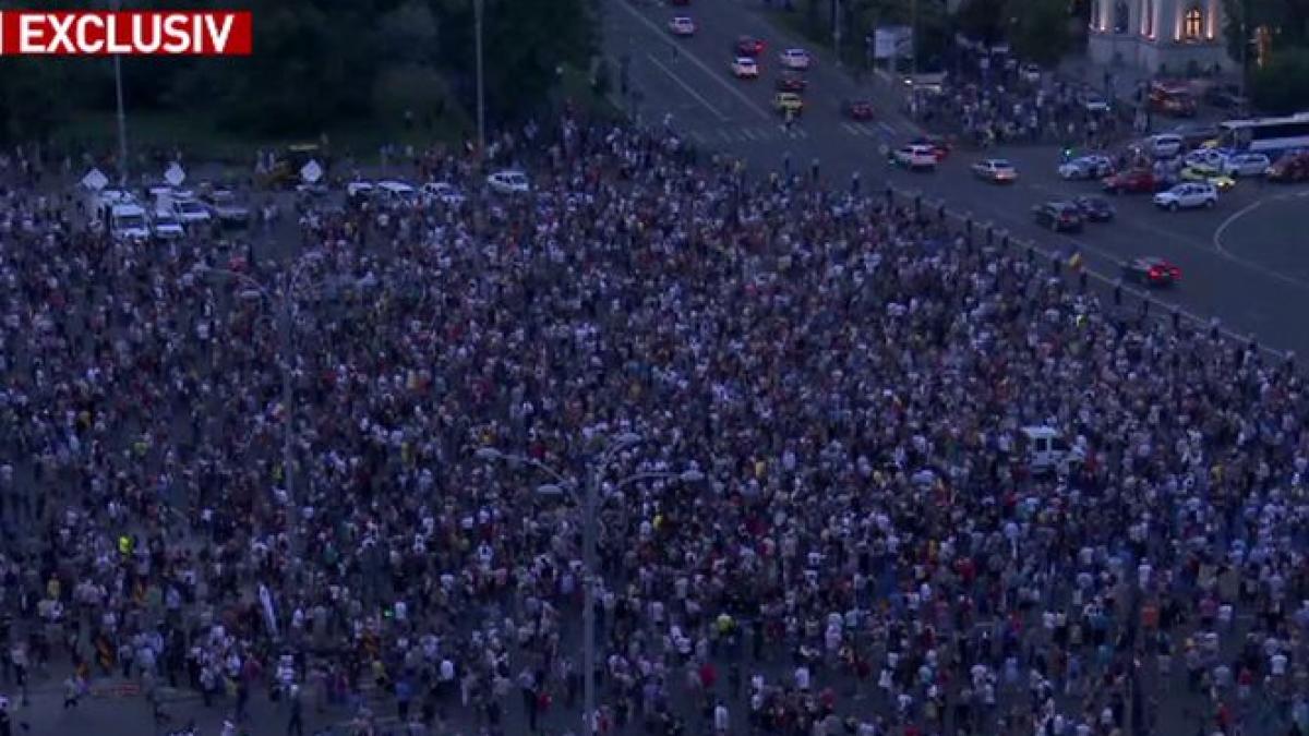 protest in piata victoriei politia a inchis traficul pe bulevardul kiseleff
