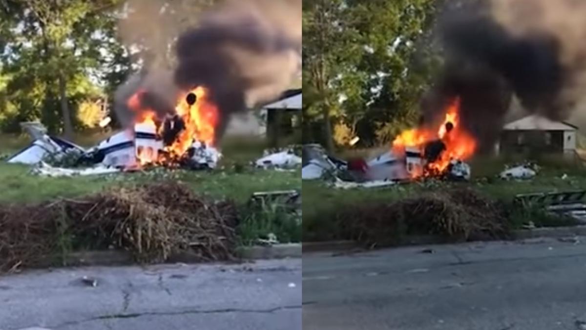 tanarul s a salvat miraculos dintre ramasitele unui avion in flacari ce s a intamplat cu el in doar