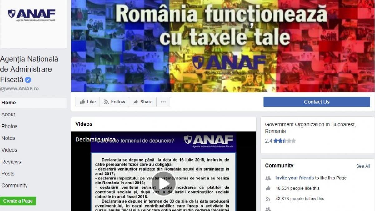 mai multi romanii au intrat miercuri in vorba pe facebook cu cei de la anaf multora nici nu le a