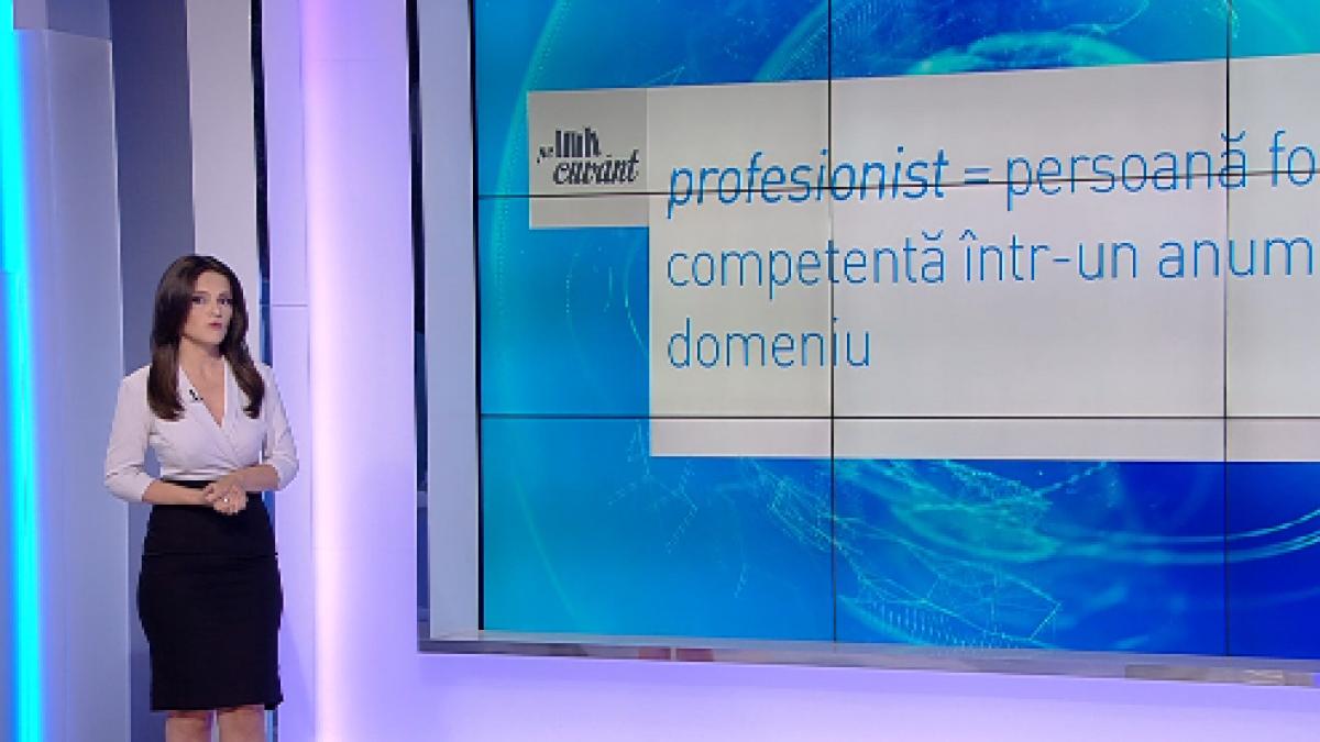 pe cuvant cu ana iorga depre profesionist si profi