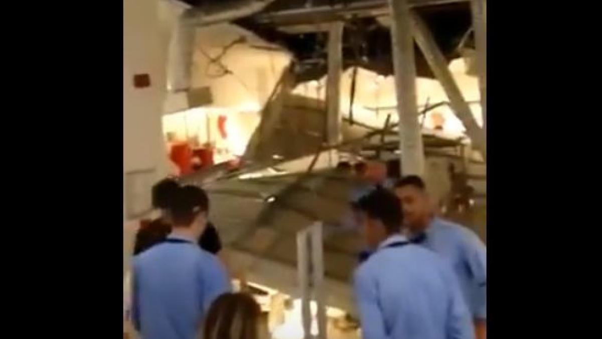 femeie ranita dupa ce tavanul unui mall din constanta s a prabusit peste ea