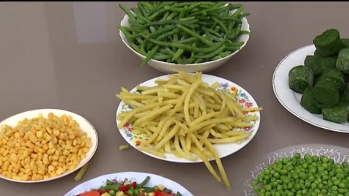 etichete speciale pentru legumele congelate