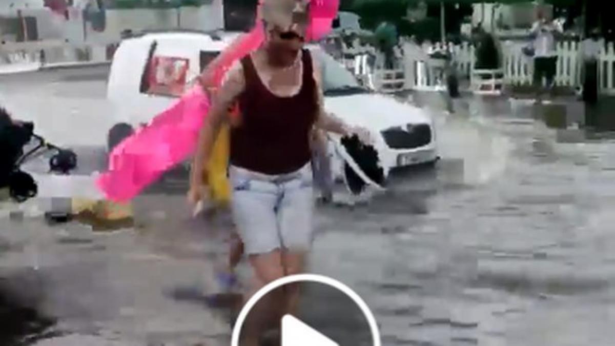 statiunea sunny beach din bulgaria a fost inundata in urma unei ploi torentiale video