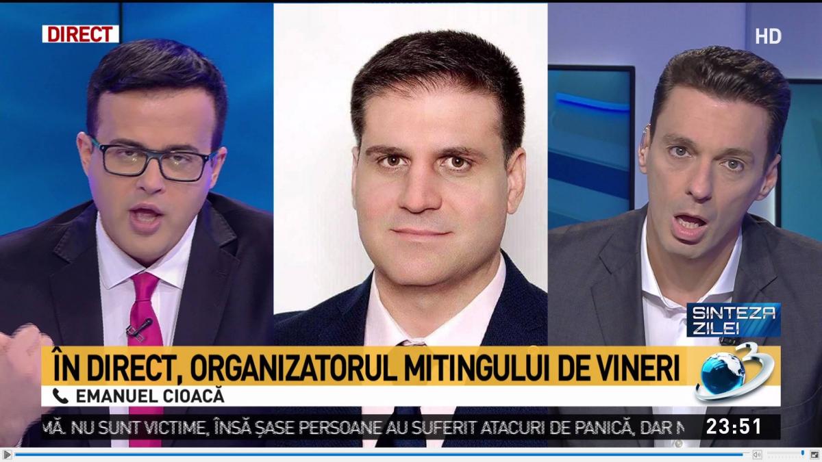 dialog halucinant la sinteza zilei cu organizatorul protestului din 10 august