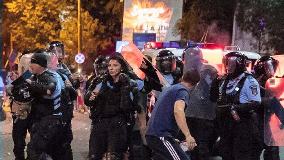 proteste diaspora imagini noi cu atacatorii jandarmeritei