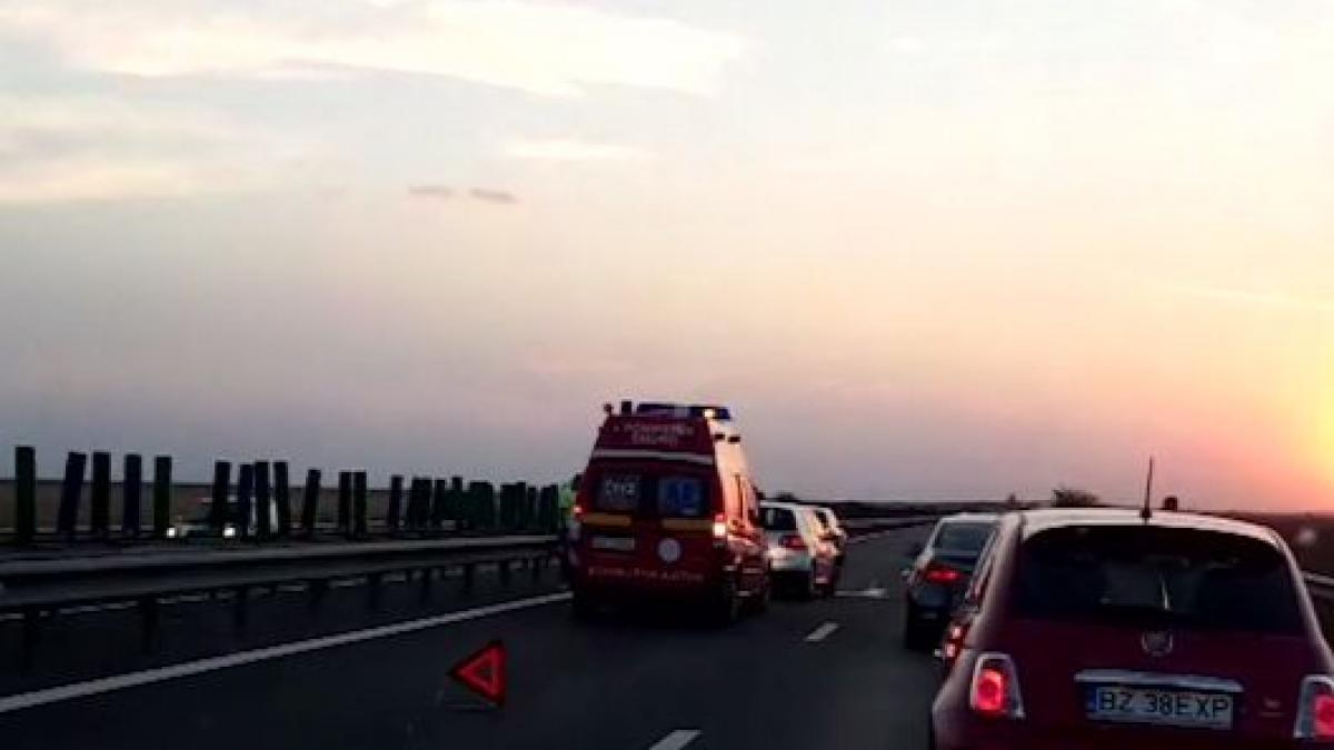 Accidente în lanț pe Autostrada Soarelui