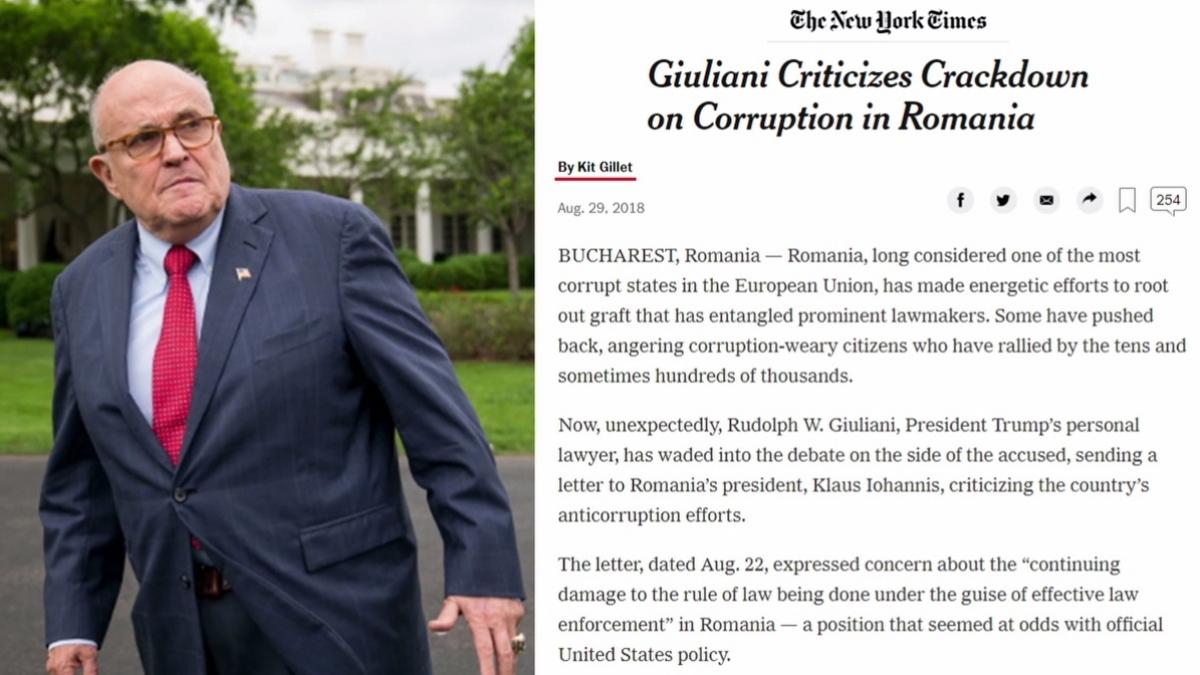 scrisoarea lui rudolph giuliani cine este autorul articolului din new york times