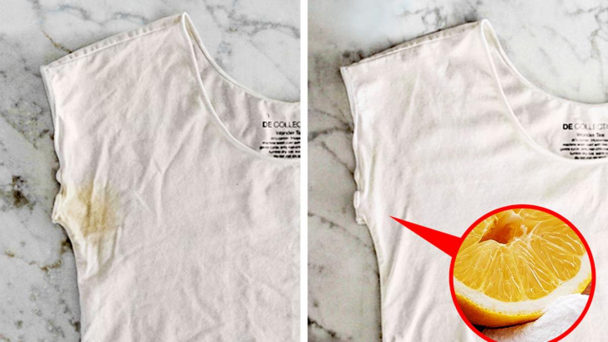 asa indepartezi rapid urmele galbene de transpiratie de pe imbracamintea alba