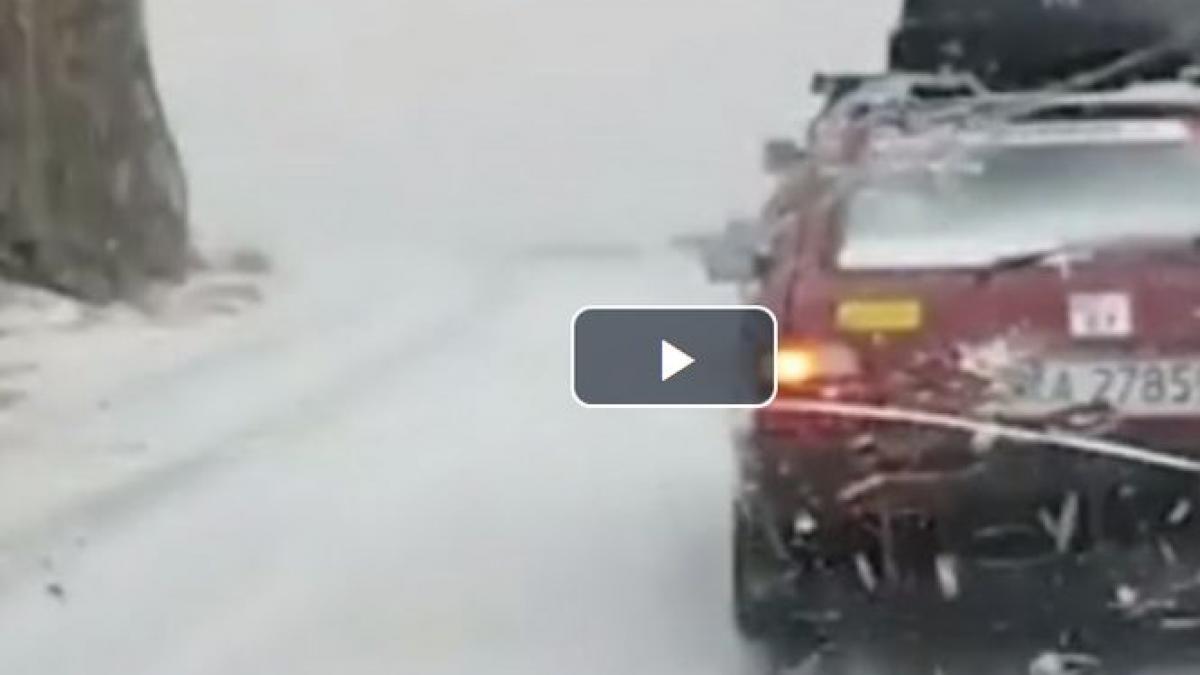 iarna pentru cateva minute pe transalpina video