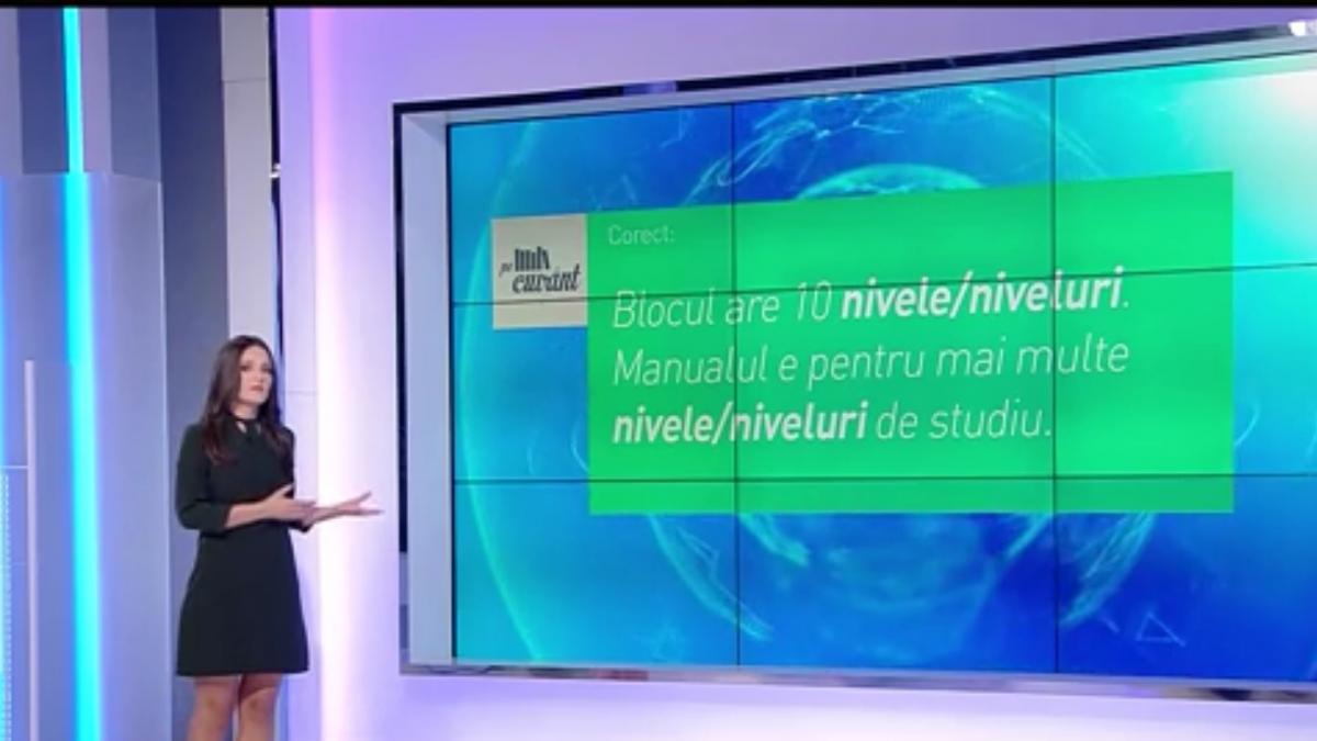 pe cuvant cu ana iorga nivele si niveluri doua forme de plural controversate