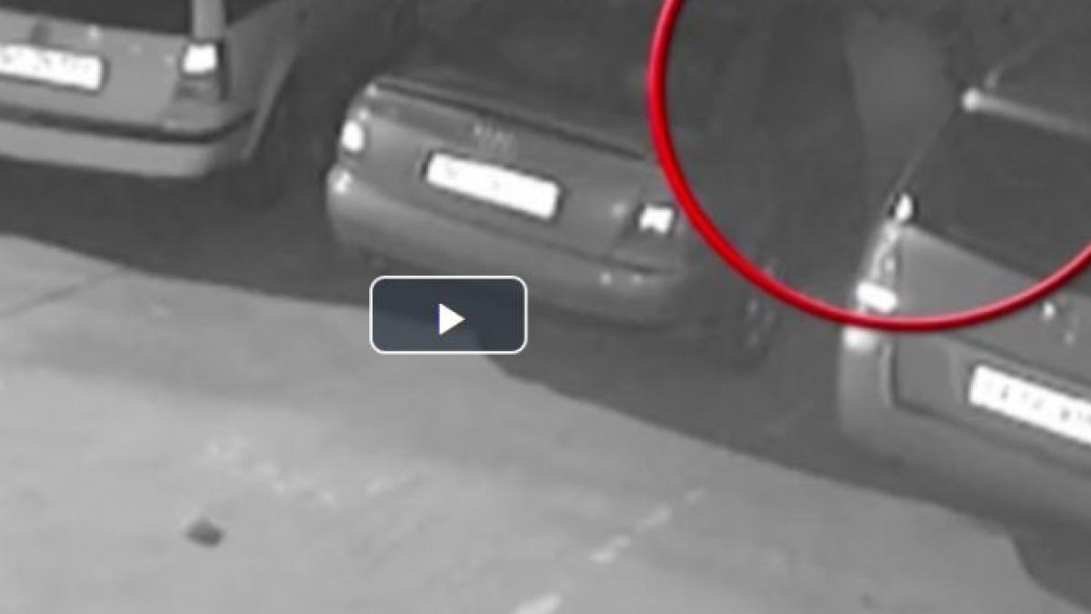 un hot din bacau a fost prins in timp ce fura dintr o parcare monitorizata cu opt camere de