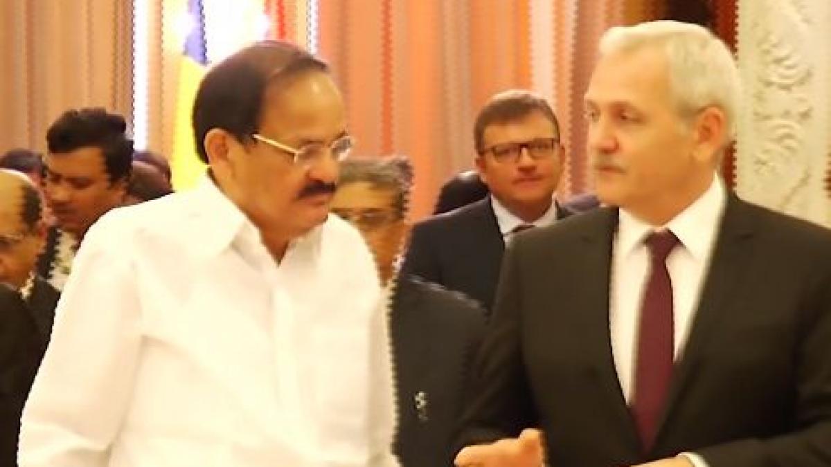 vicepresedintele indiei primit de liviu dragnea la parlament