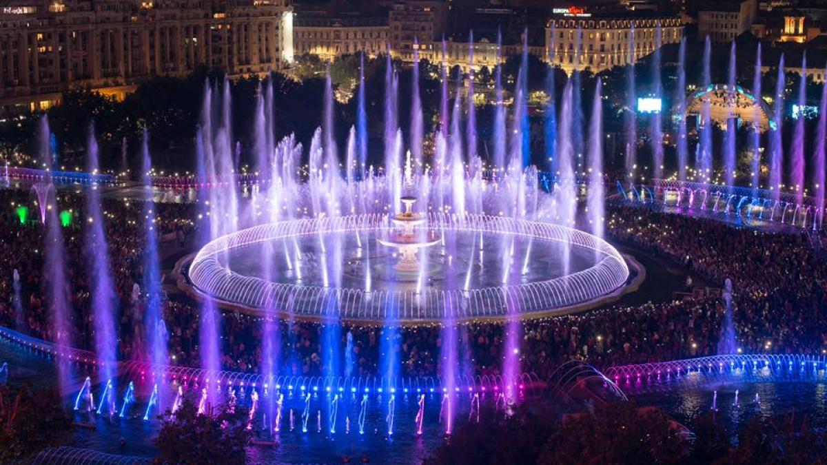 spectacol de lumini memorabil in piata unirii anuntul facut de gabriela firea despre inaungurarea