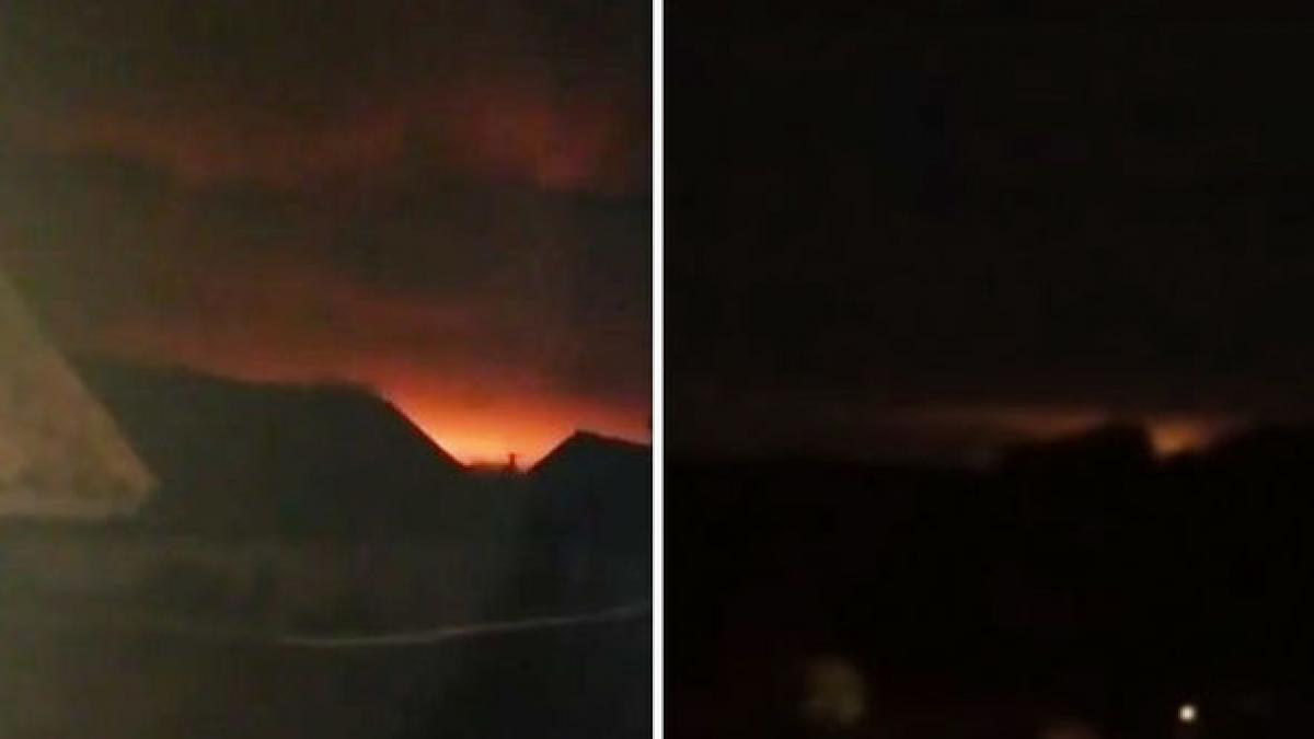 explozie la un depozit de munitii din ucraina zona a fost inchisa iar civilii evacuati