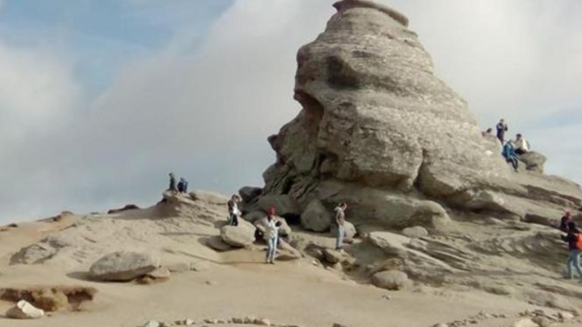 aparitie revoltatoare langa sfinx in bucegi