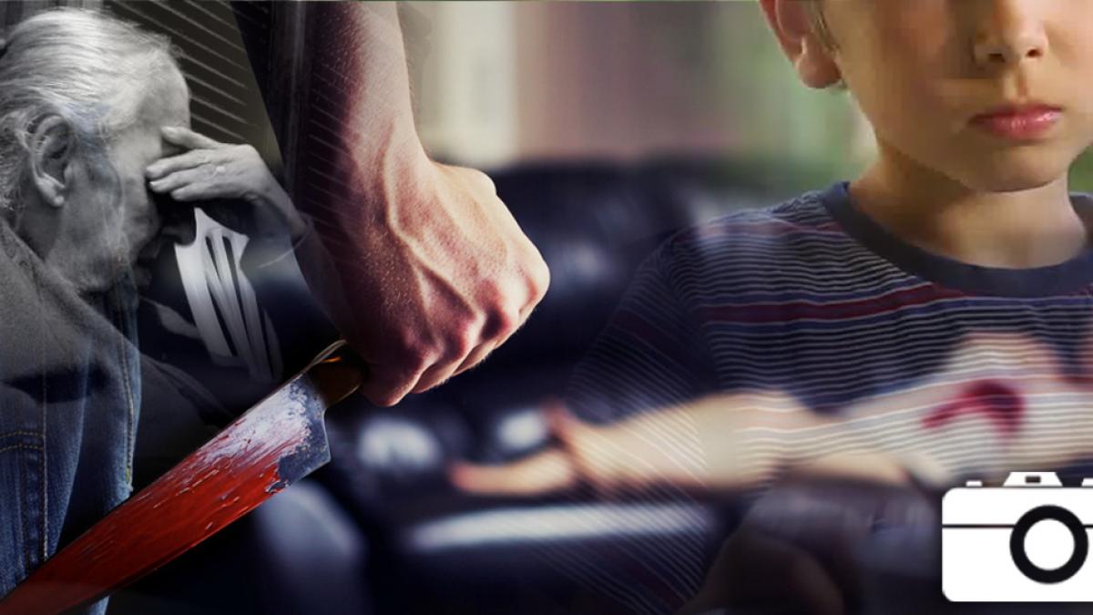 prima imagine cu baietelul care si a macelarit bunica monstrul cu chip de ingeras