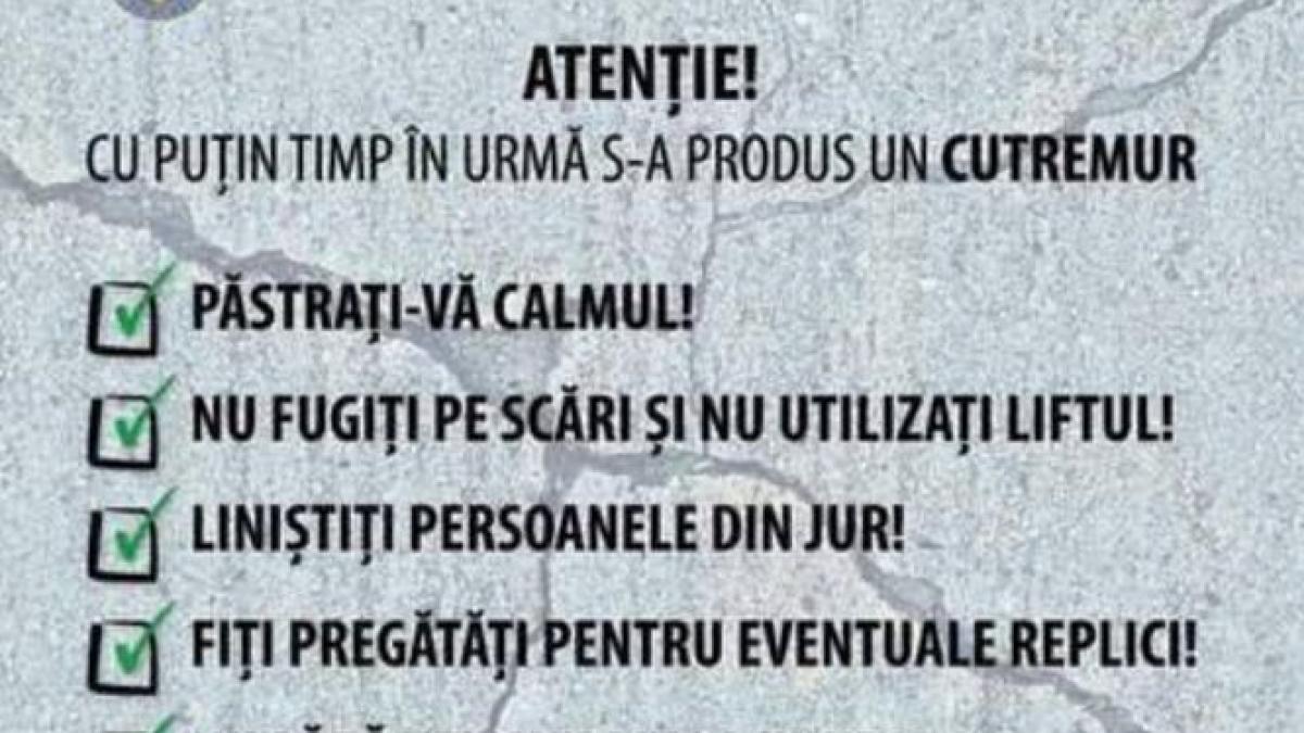 cutremur de 5 8 grade pe richter in romania anuntul facut de isu