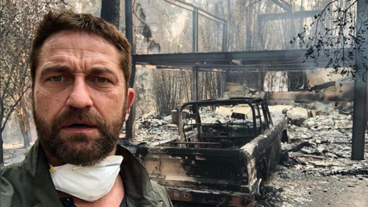 casa lui gerard butler afectata de incendiile devastatoare din california