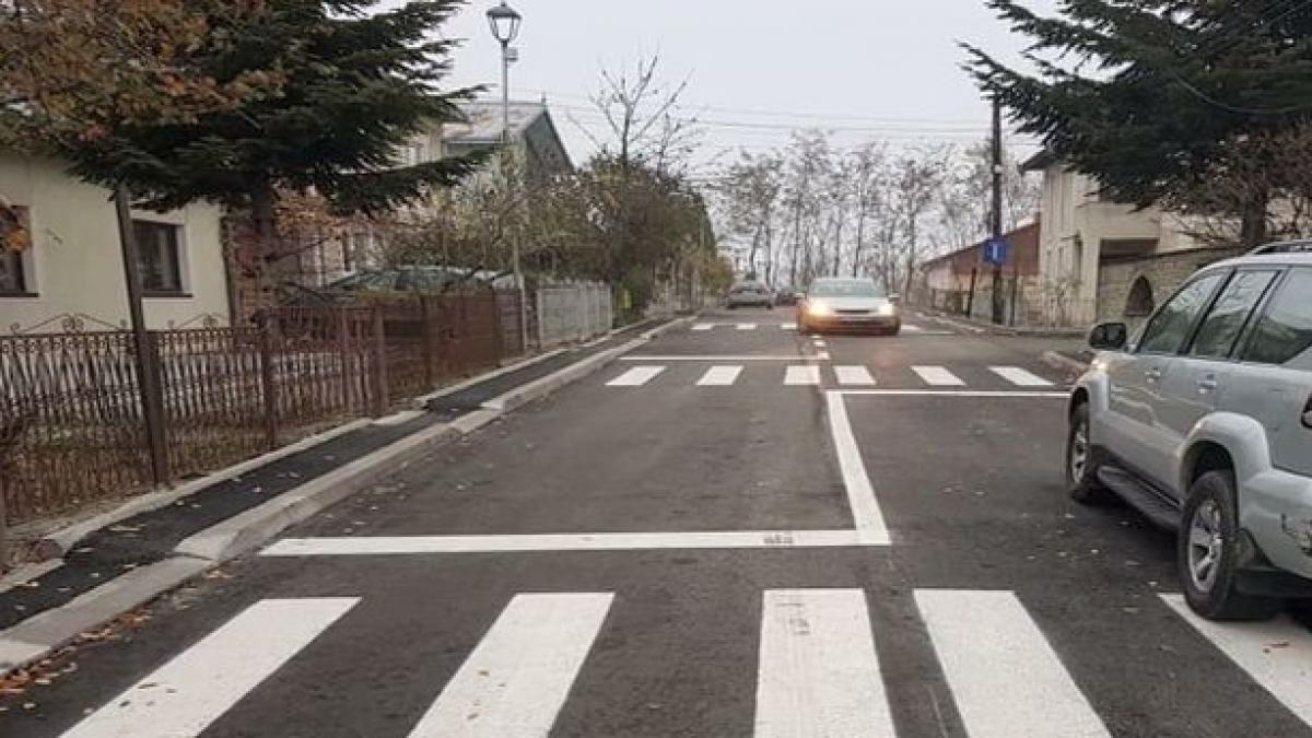 noua treceri de pietoni pe o straduta din suceava