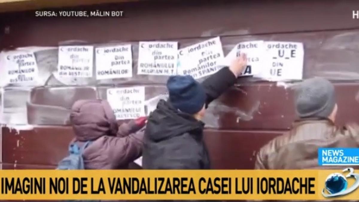 noi imagini de la vandalizarea locuintei lui florin iordache