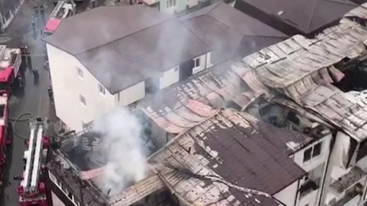 o tanara insarcinata afectata de incendiul din chiajna a ajuns de urgenta la spital