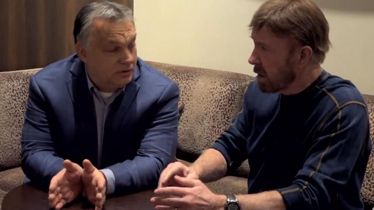 premierul orban viktor filmulet de propaganda pe modelul putin ce a facut cu celebrul actor chuck