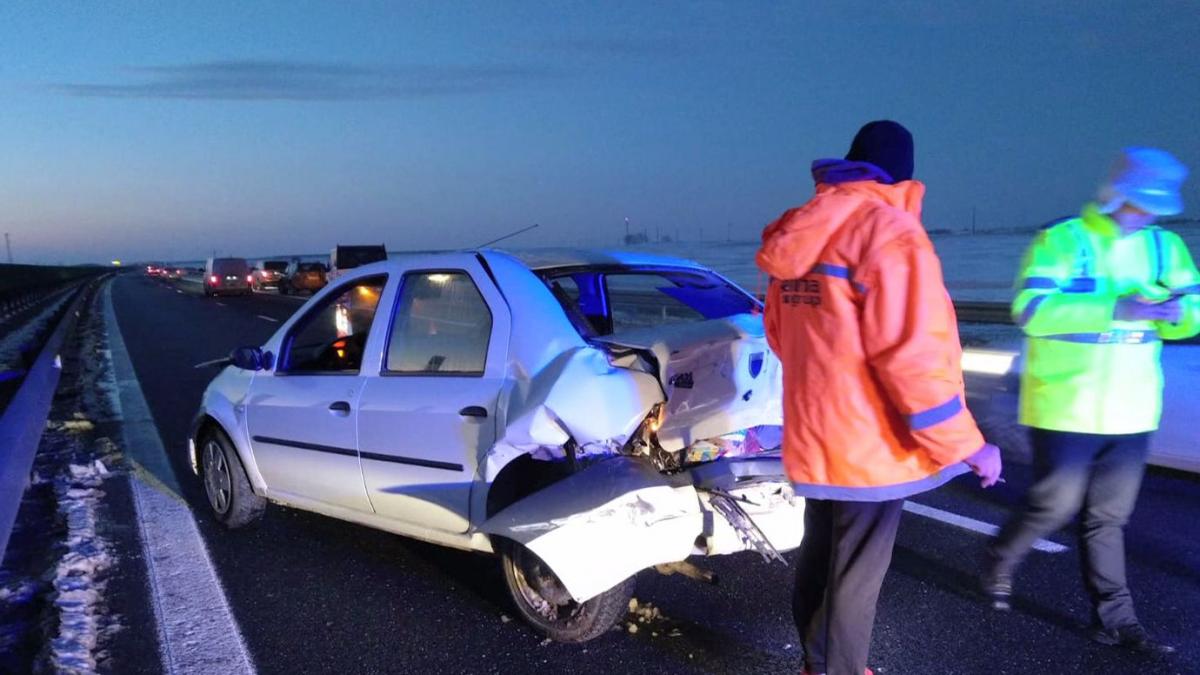 grav accident pe autostrada soarelui trei persoane printre care si un copil au fost ranite