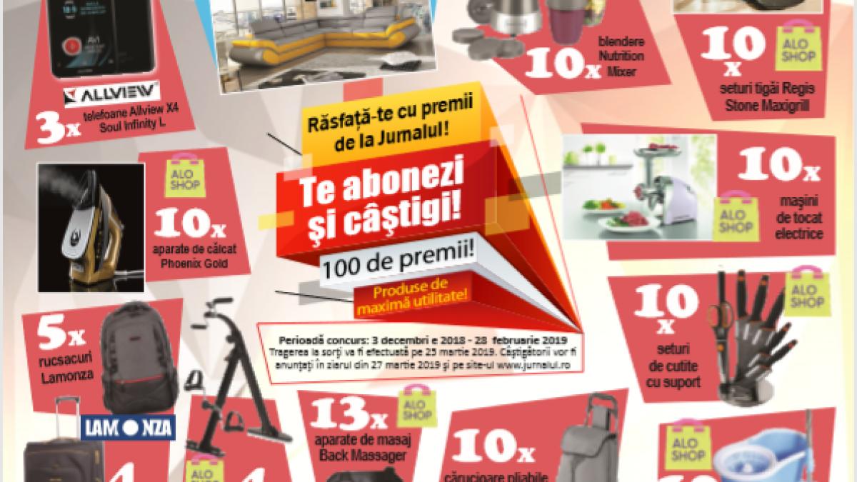 te abonezi la jurnalul si castigi superpremii