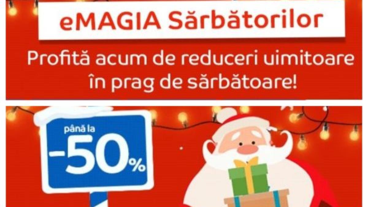 emag decoratiuni de craciun brazi cu 50 mai ieftini si globuri splendide la oferta