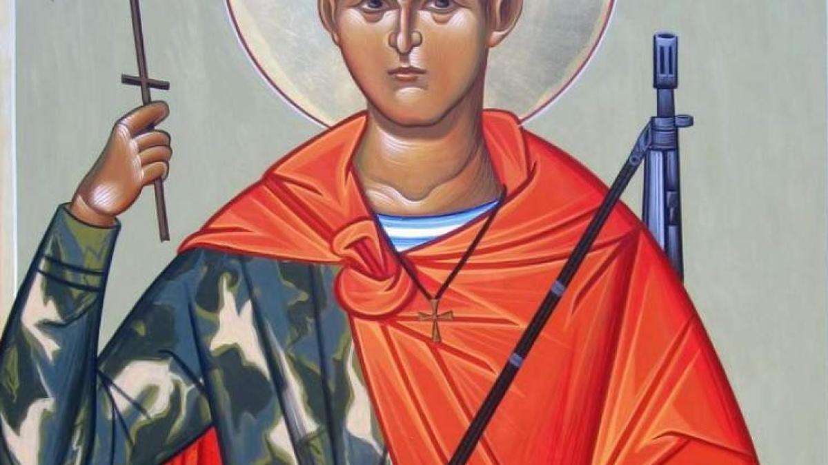 sfantul pictat in biserica cu mitraliera si cartuse i au despicat capul de gat a refuzat sa dea