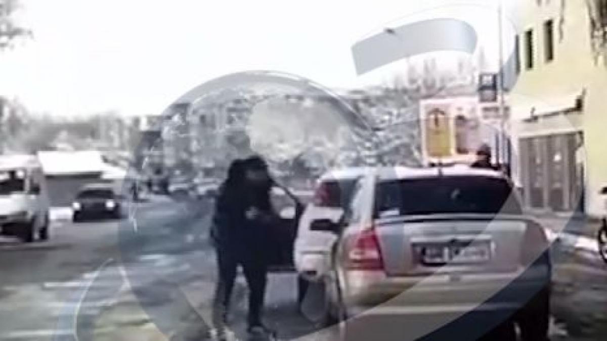 scene socante in giurgiu sofer injunghiat cu o sabie in propria masina