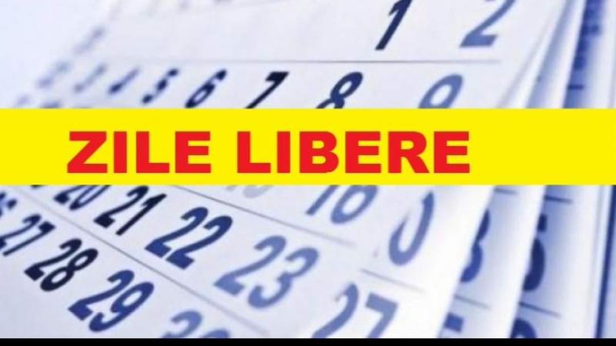 cate zile libere vor fi in 2019 calendarul sarbatorilor legale
