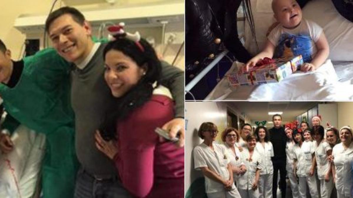 cristiano ronaldo gest deosebit cu ocazia craciunului a mers in vizita la copiii de la sectia de