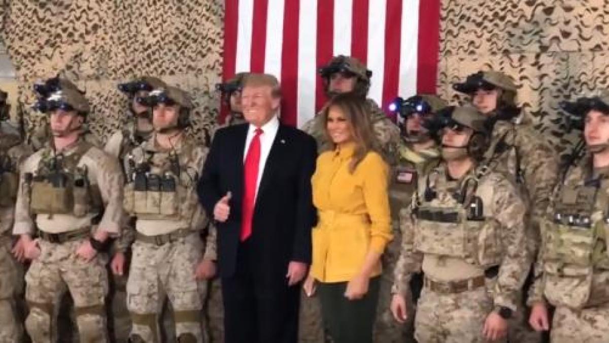 discursul lui donald trump in fata militarilor din irak nu mai suntem fraierii lumii