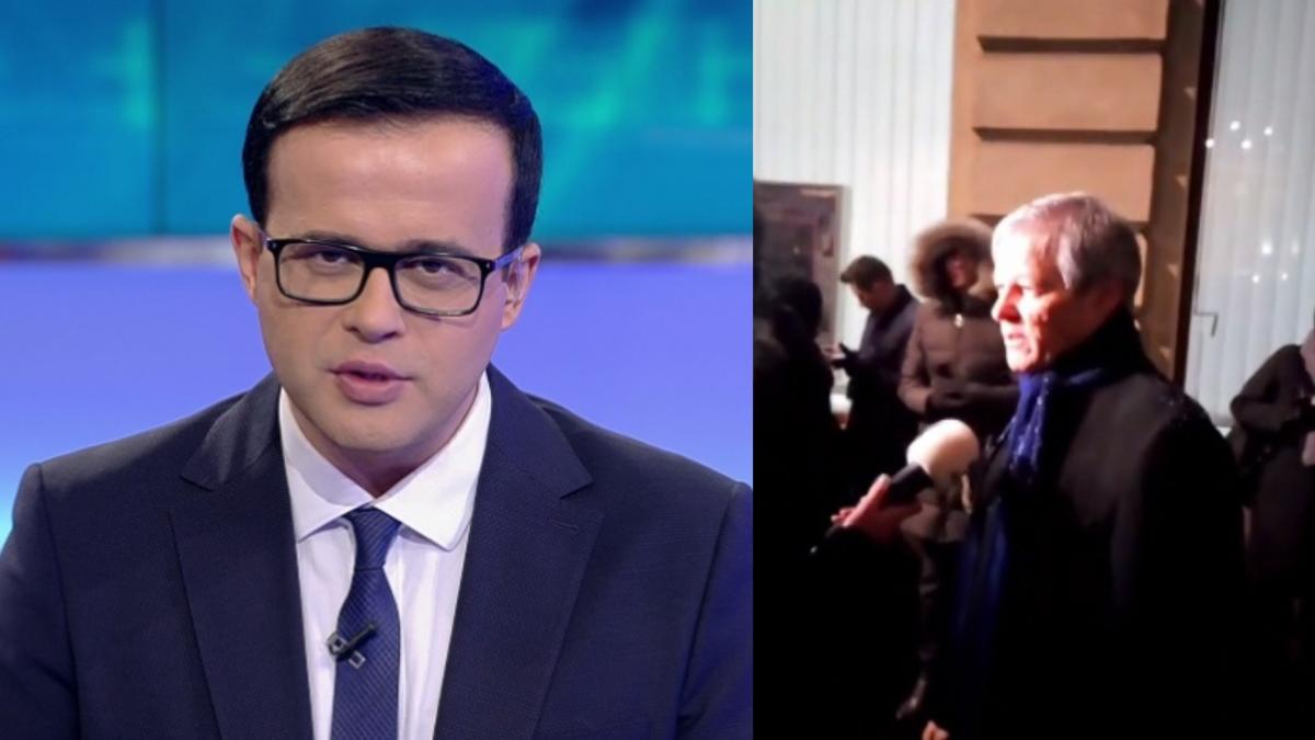 dacian ciolos gest soc inainte de ceremonia de la ateneul roman