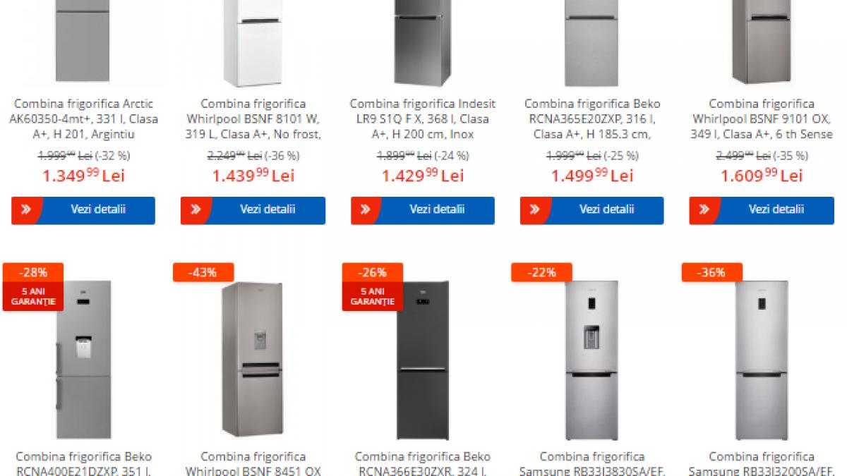 emag oferte revolutia preturilor anunta reduceri la combine frigorifice