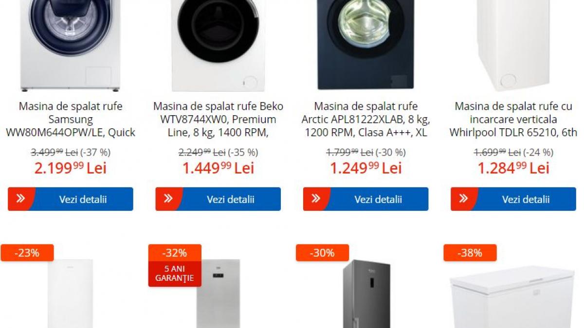 emag reduceri 4 electrocasnice de ultima generatie cu preturi bomba